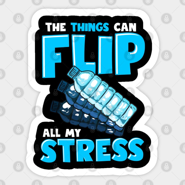 Womens This Thing Can Flip | Flip Master | Water Bottle Flipping Sticker by Proficient Tees